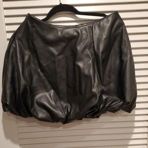 Faux LEATHER Bubble Skirt Torn by Ronny Kobo Fits Like A S/M